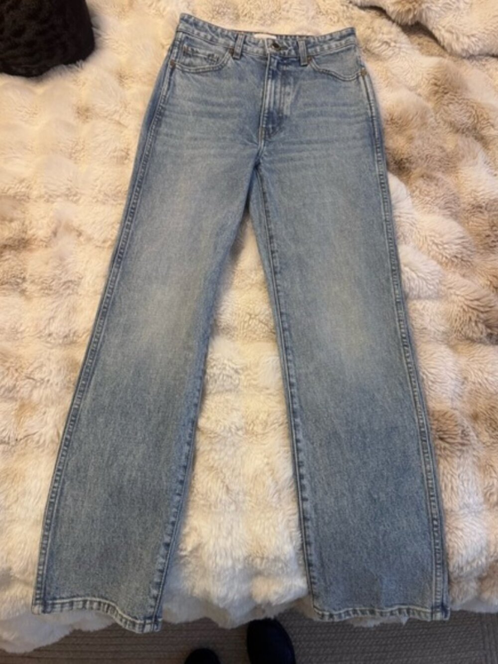 NWT KHAITE Abigail Stretch Jeans in Bryce wash
